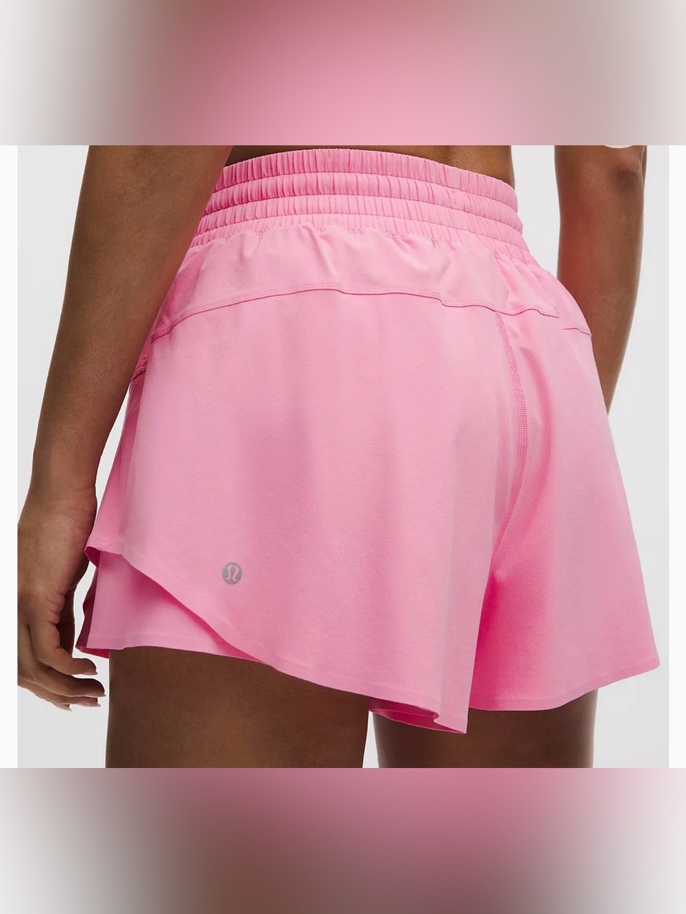 lululemon Women's Pink Shake It Out High-Rise Running Shorts - Picture 7 of 7